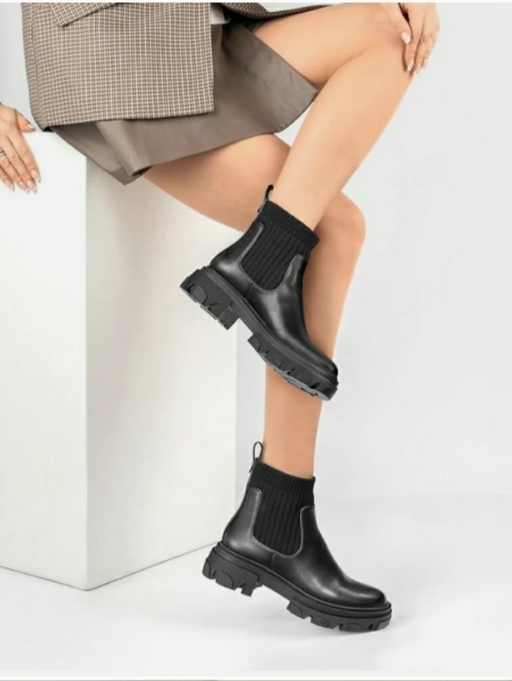 Steve Madden Hayle Lug Platform Ankle Boots